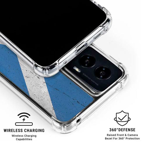 Scotland Flag Distressed Moto G Power 5G (2024) Clear Case